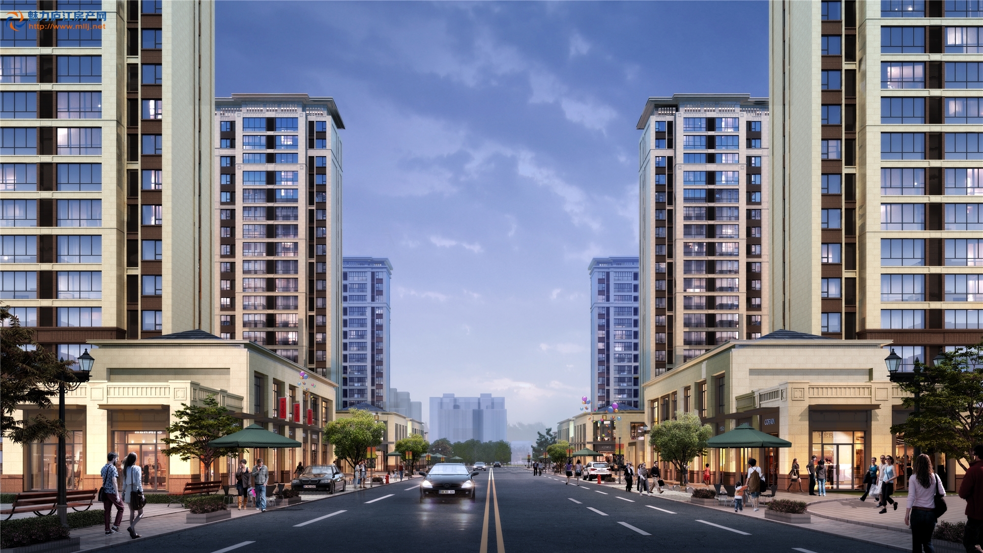 商业沿街效果图